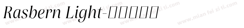 Rasbern Light字体转换